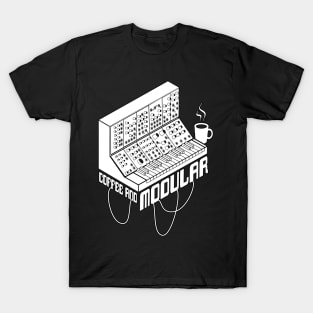 Coffee and Modular Synthesizer for Musician T-Shirt